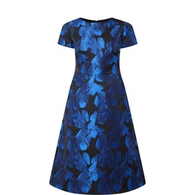 Diana Metallic Floral Dress