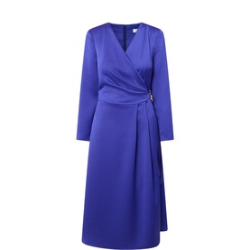 Kamila Satin Wrap Dress