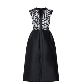 Jenny Printed Panel Flared Dress