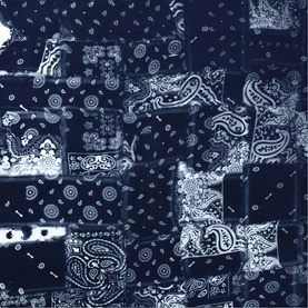 Blondie Denim Bandana Silk Scarf
