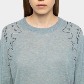 Swapy Western Cashmere Knit Sweater