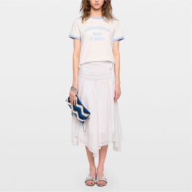 Jetro Asymmetric Flared Skirt