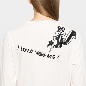 Happy Printed Henley Top