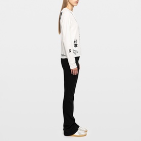 Happy Printed Henley Top