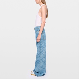 Eli Denim High-Rise Wide Leg Jeans