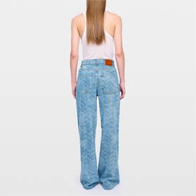 Eli Denim High-Rise Wide Leg Jeans