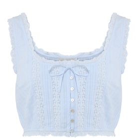 Blyss Embroidered Cropped Top