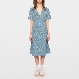 Rhodral Floral Flared Dress