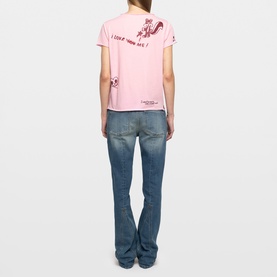 Happy Printed Henley T-Shirt