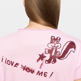 Happy Printed Henley T-Shirt