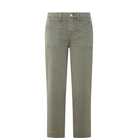 Quincy Ankle Straight-Leg Jeans
