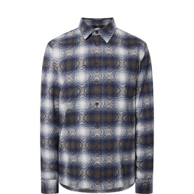 Smudged Checked Overshirt