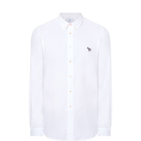 Zebra Logo Single-Cuff Casual Shirt