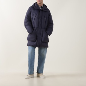 Fibre Logo Badge Down Parka Jacket