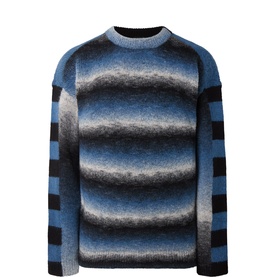 Space-Dye Striped Sweater