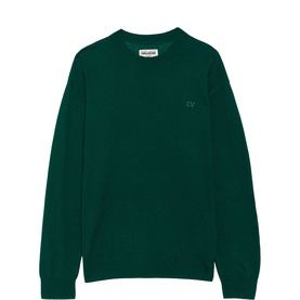 Swyna Embroidered Logo Cashmere Sweater