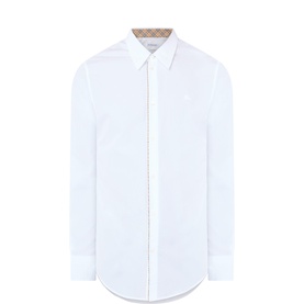 Sam Logo Check Trim Casual Shirt