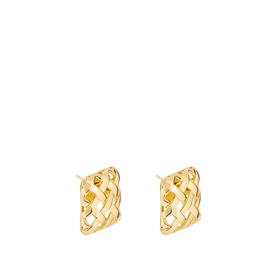 Polly Mini Woven Square Studs
