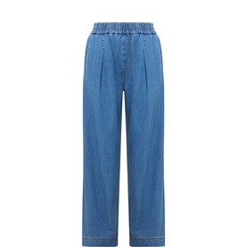Glenn Pleated Denim Trousers