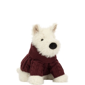 Munro Scottie Dog 'Winter Jumper' 25cm