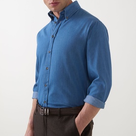Button-Down Denim Shirt