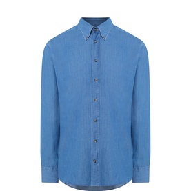 Button-Down Denim Shirt
