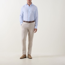 Casual Linen Striped Shirt