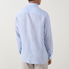 Casual Linen Striped Shirt
