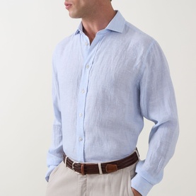 Casual Linen Striped Shirt