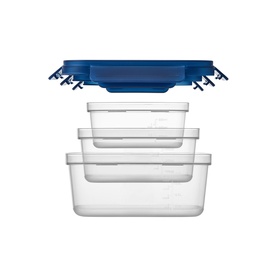 NestnLock Blue Container Three-Piece Set