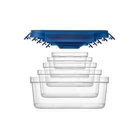 NestnLock Blue Container Five-Piece Set
