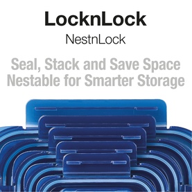 NestnLock Blue Container Five-Piece Set