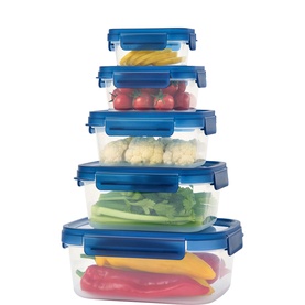 NestnLock Blue Container Five-Piece Set