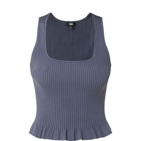 Bronwyn Frill Trim Ribbed Tank
