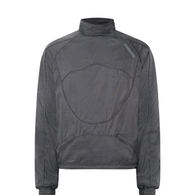 Checked Pullover Windbreaker Jacket