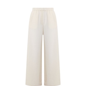 Textured Wide Leg Trousers