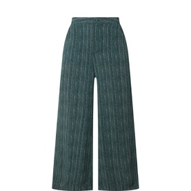 Stripe Wide Leg Trousers