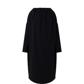 Dulo Gathered-Neck Shift Dress