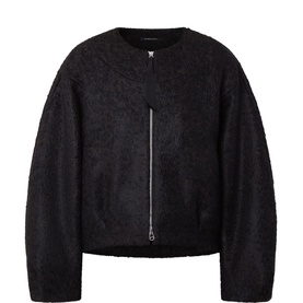 Hally Textured Bomber Jacket
