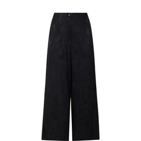 Rao Floral Jacquard Straight Leg Trousers