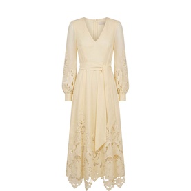Ashlee Embroidered Flared Dress