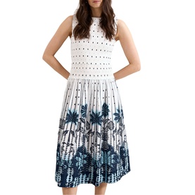 Chiara Printed Flared Dress