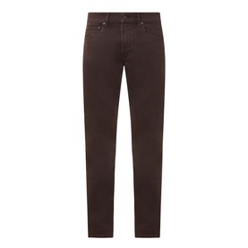 Citizens of Humanity 3049 straight jeans in tobacco brown, five-pocket style, cotton blend fabric
