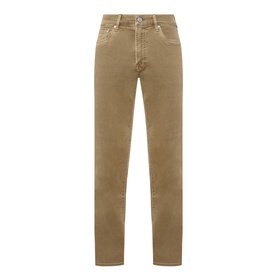 Citizens of Humanity 3049 straight jeans in dark khaki, five-pocket style with contrast stitching detail