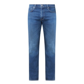 Citizens of Humanity Gage Slim Leg Jeans in Watson mid-blue wash, five-pocket design, tobacco stitching, zip-fly and button fastening
