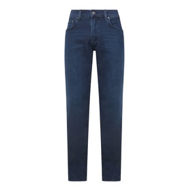 Citizens of Humanity 3049 Straight Jeans in Indio dark blue wash, five-pocket style with subtle fading