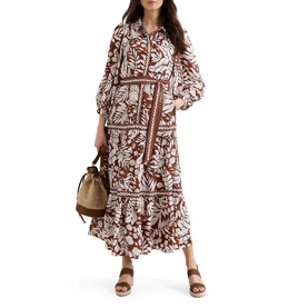 Coralie Printed Shirt Dress