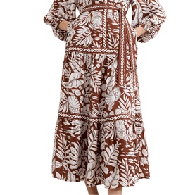 Coralie Printed Shirt Dress