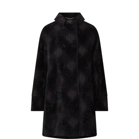 Jacquard Double-Breasted Coat