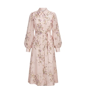 Hazel Petite Shirt Midi Dress